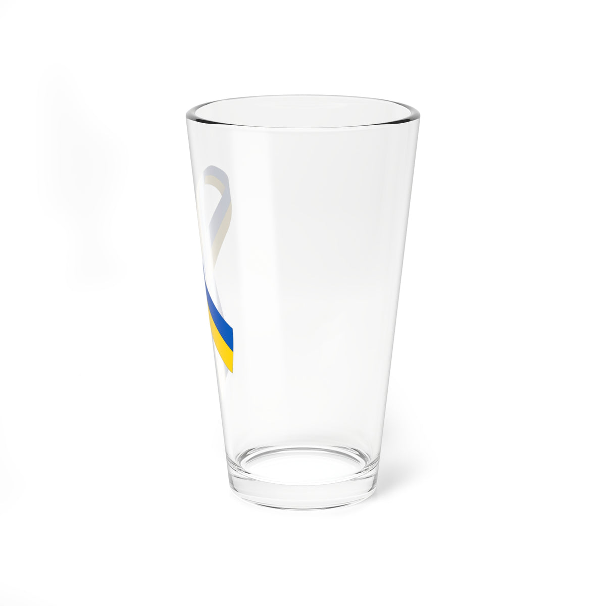 Ukrainian Blue-Yellow ribbon (Ukraine) Pint Glass 16oz