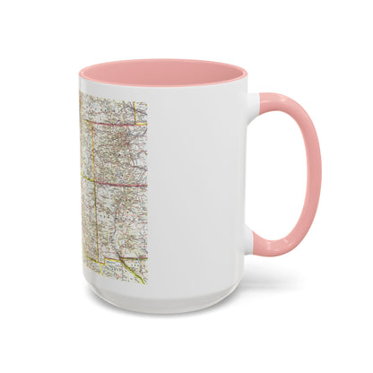 USA - Southwestern (1959) (Map) Accent Coffee Mug