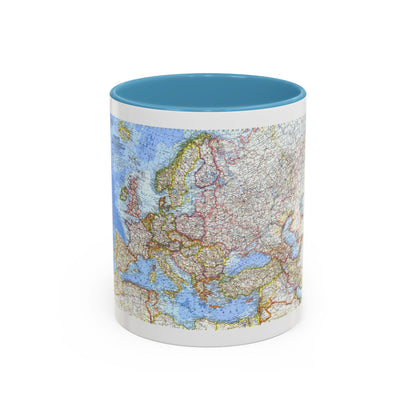 Europe (1962) (Map) Accent Coffee Mug