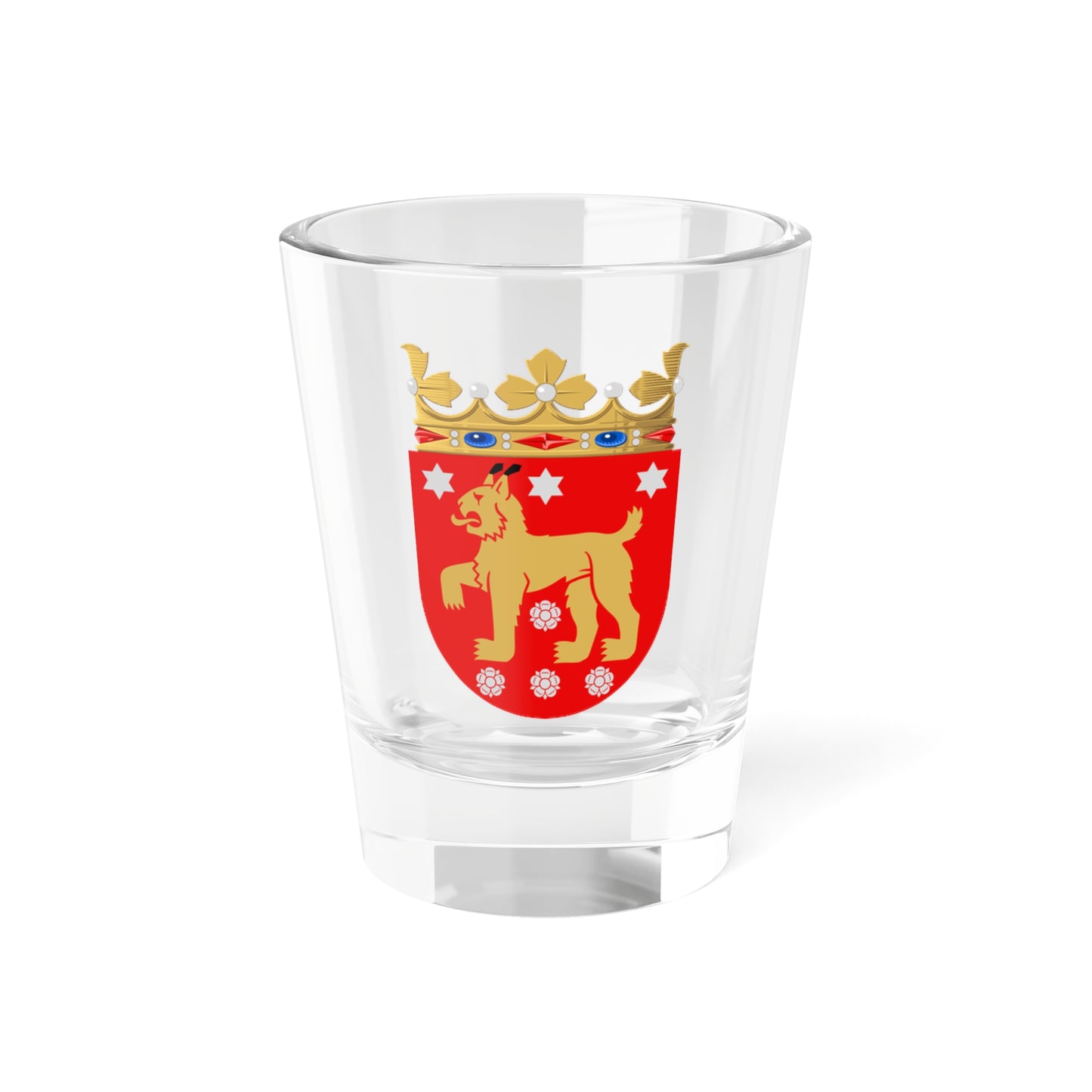 Häme.vaakuna (Finland) (Coat of Arms) Shot Glass 1.5oz