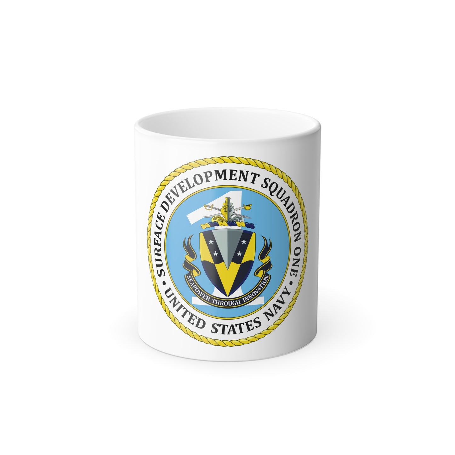USN Surface Development Squadron One (U.S. Navy) Color Changing Mug 11oz