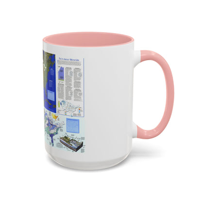 North America - Water- Precious Resource (1993) (Map) Accent Coffee Mug
