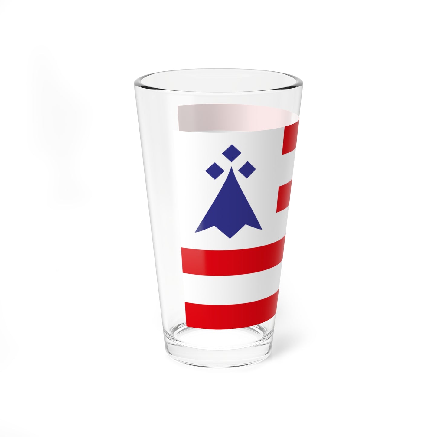 Chtou District Flag (France) Pint Glass 16oz