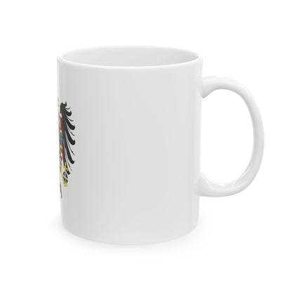 Middle Coat of Arms of Francis II, Holy Roman Emperor (1804-1806) - White Coffee Mug