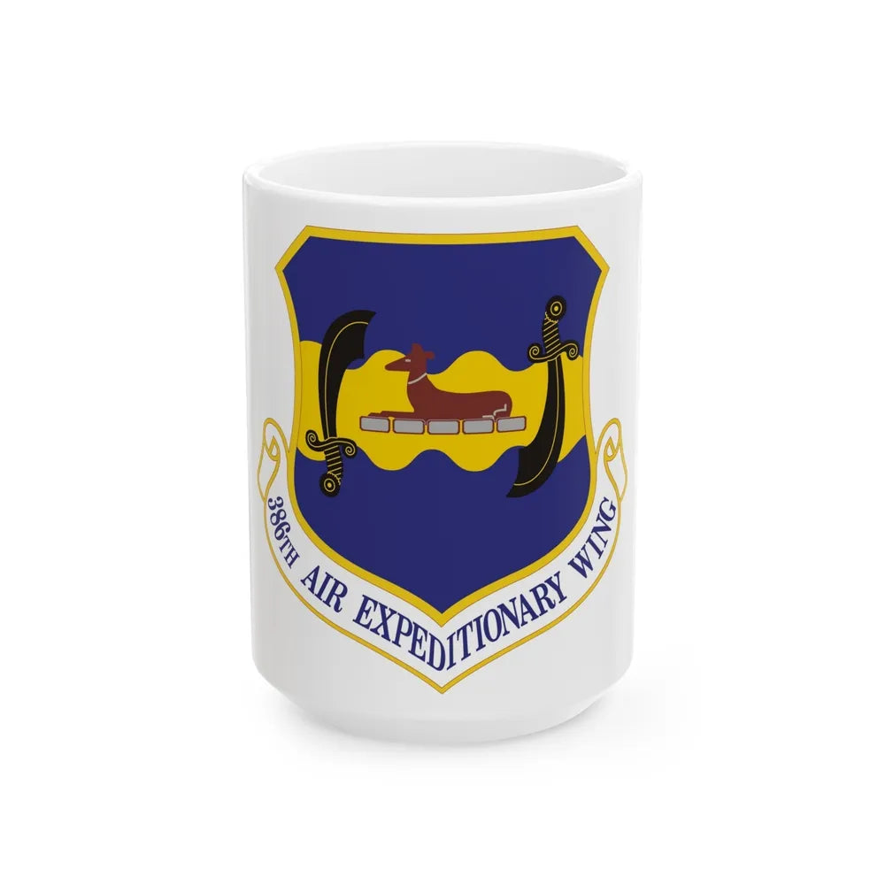 386th Air Expeditionary Wing (U.S. Air Force) White Coffee Mug-15oz-Go Mug Yourself