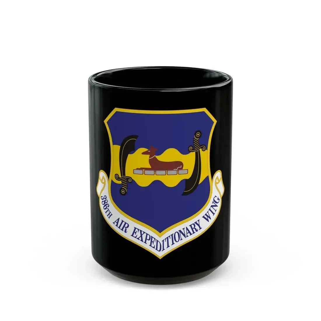 386th Air Expeditionary Wing (U.S. Air Force) Black Coffee Mug 15oz - Go Mug Yourself