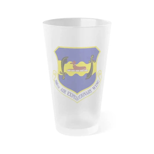 386th Air Expeditionary Wing (U.S. Air Force) Frosted Pint Glass 16oz Default Title - Go Mug Yourself