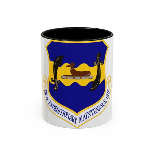 386th Expeditionary Maintenance Group (U.S. Air Force) Accent Coffee Mug 11oz Black - Go Mug Yourself