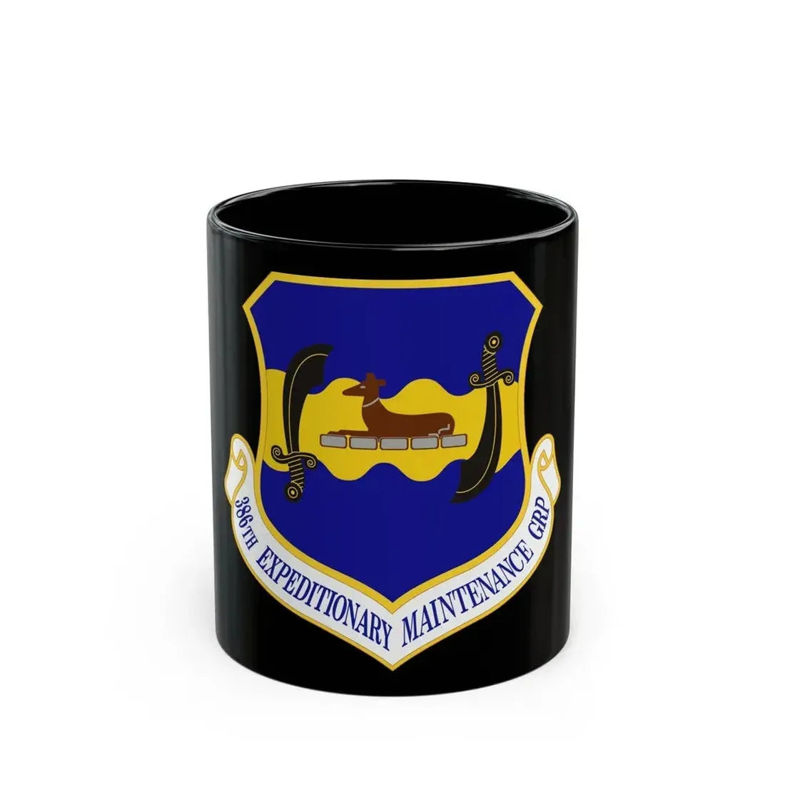 386th Expeditionary Maintenance Group (U.S. Air Force) Black Coffee Mug 11oz - Go Mug Yourself