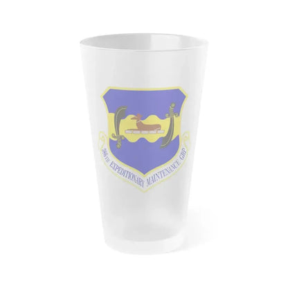 386th Expeditionary Maintenance Group (U.S. Air Force) Frosted Pint Glass 16oz 16oz Frosted - Go Mug Yourself