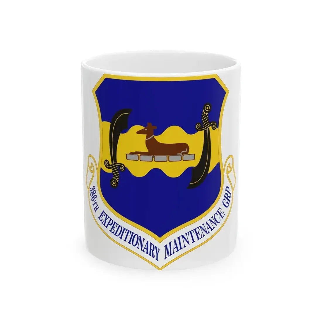 386th Expeditionary Maintenance Group (U.S. Air Force) White Coffee Mug 11oz - Go Mug Yourself