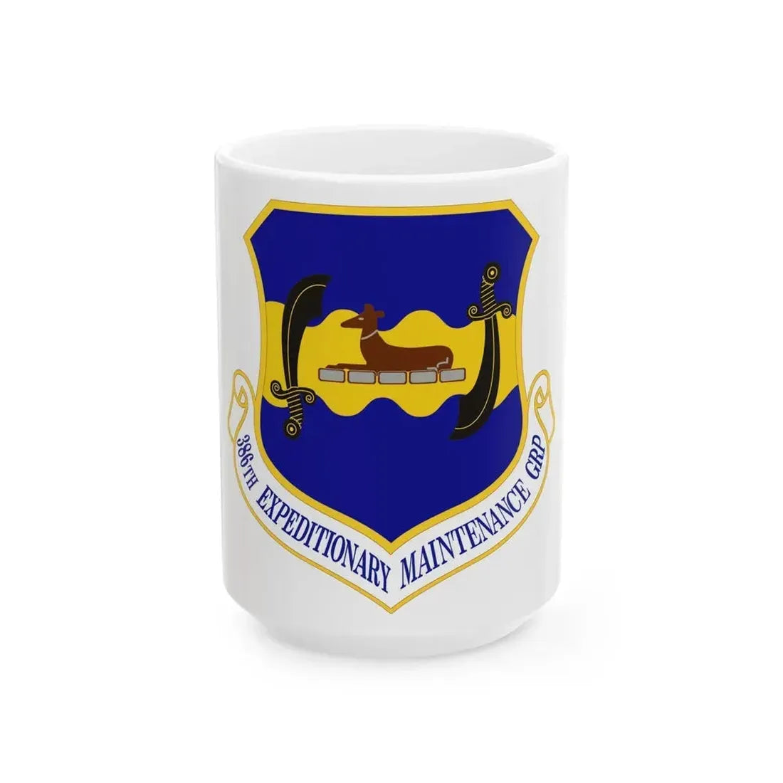 386th Expeditionary Maintenance Group (U.S. Air Force) White Coffee Mug 15oz - Go Mug Yourself