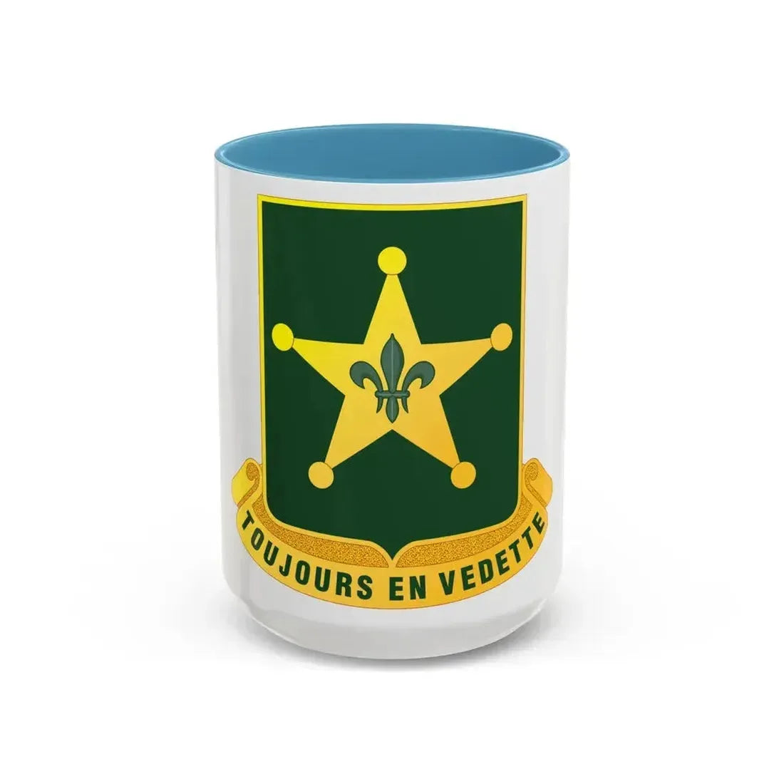 387 Military Police Battalion (U.S. Army) Accent Coffee Mug 15oz Light Blue - Go Mug Yourself