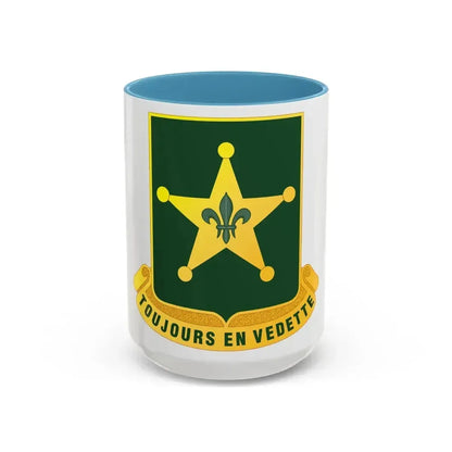 387 Military Police Battalion (U.S. Army) Accent Coffee Mug 15oz Light Blue - Go Mug Yourself