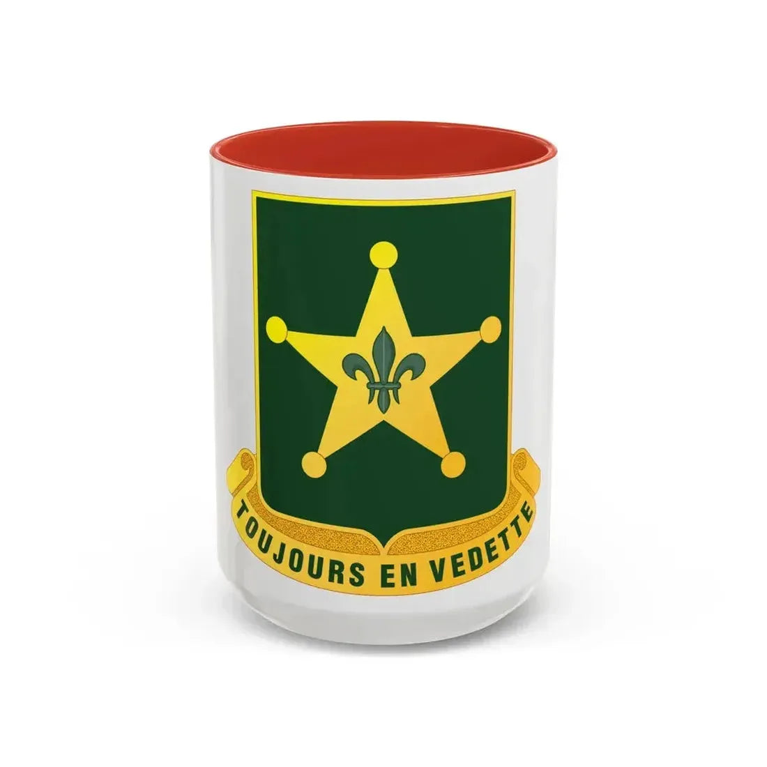 387 Military Police Battalion (U.S. Army) Accent Coffee Mug 15oz Red - Go Mug Yourself