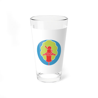 Flag of Shiroishi Ward Sapporo Hokkaido (Japan) Pint Glass 16oz