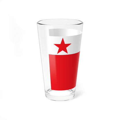 Proposed PRC national flags 017 (China) Pint Glass 16oz