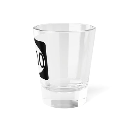 PR tertiary 0000 (Puerto Rico) (Road Sign) Shot Glass 1.5oz