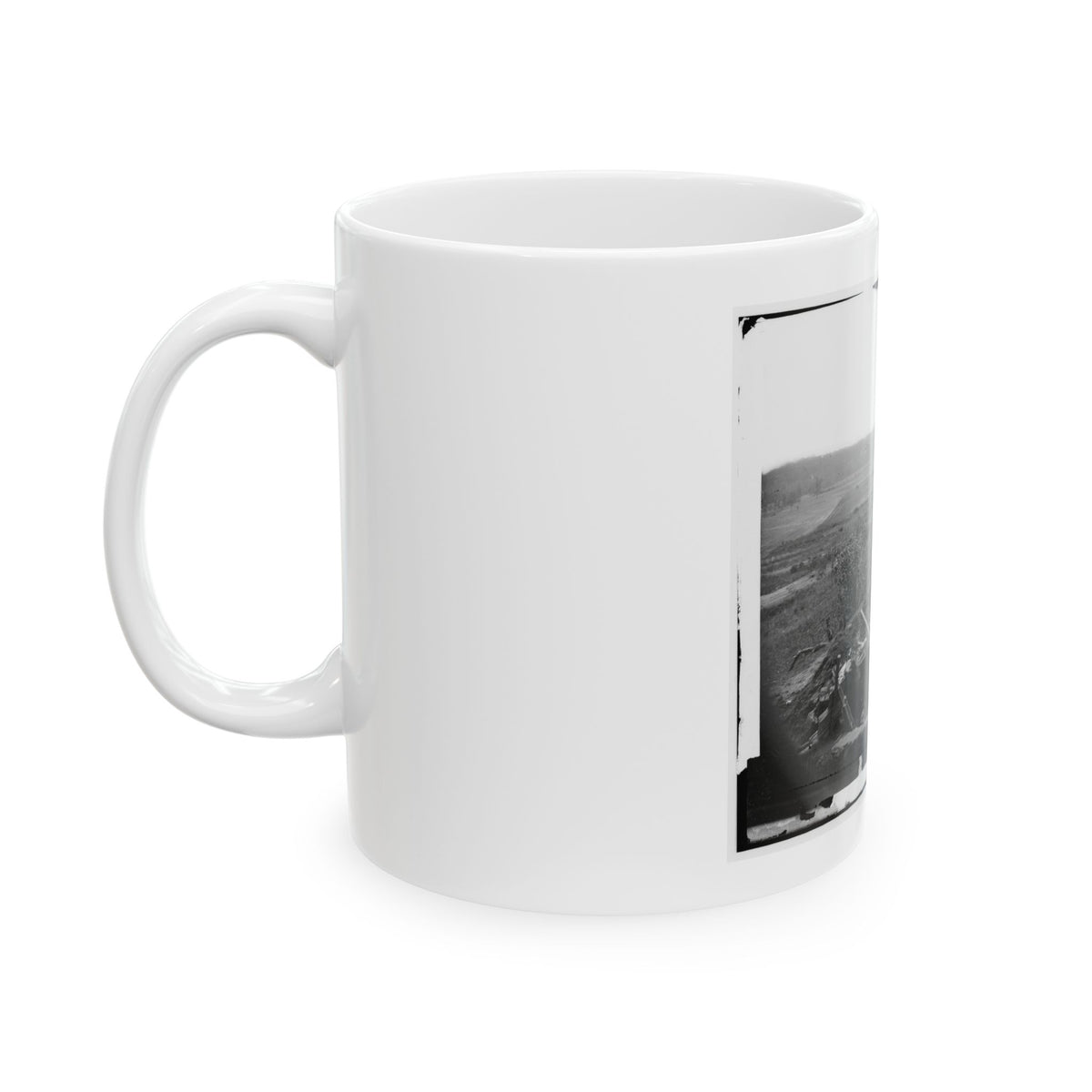 North Anna River, Va. Federal Troops Occupying Line Of Breastworks On The North Bank (U.S. Civil War) White Coffee Mug