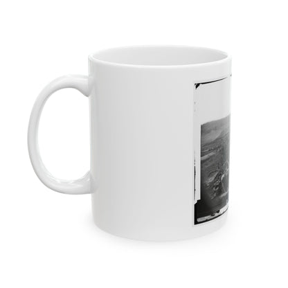 North Anna River, Va. Federal Troops Occupying Line Of Breastworks On The North Bank (U.S. Civil War) White Coffee Mug