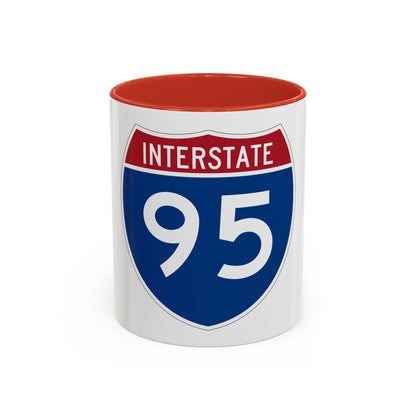 Interstate 95 (U.S. Highways) Accent Coffee Mug