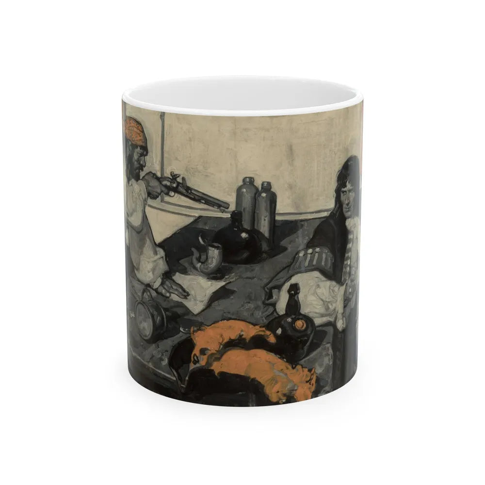 Captain Blood, American Magazine interior illustration - White Coffee Mug-11oz-Go Mug Yourself