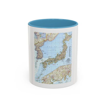 Japan and Korea (1960) (Map) Accent Coffee Mug