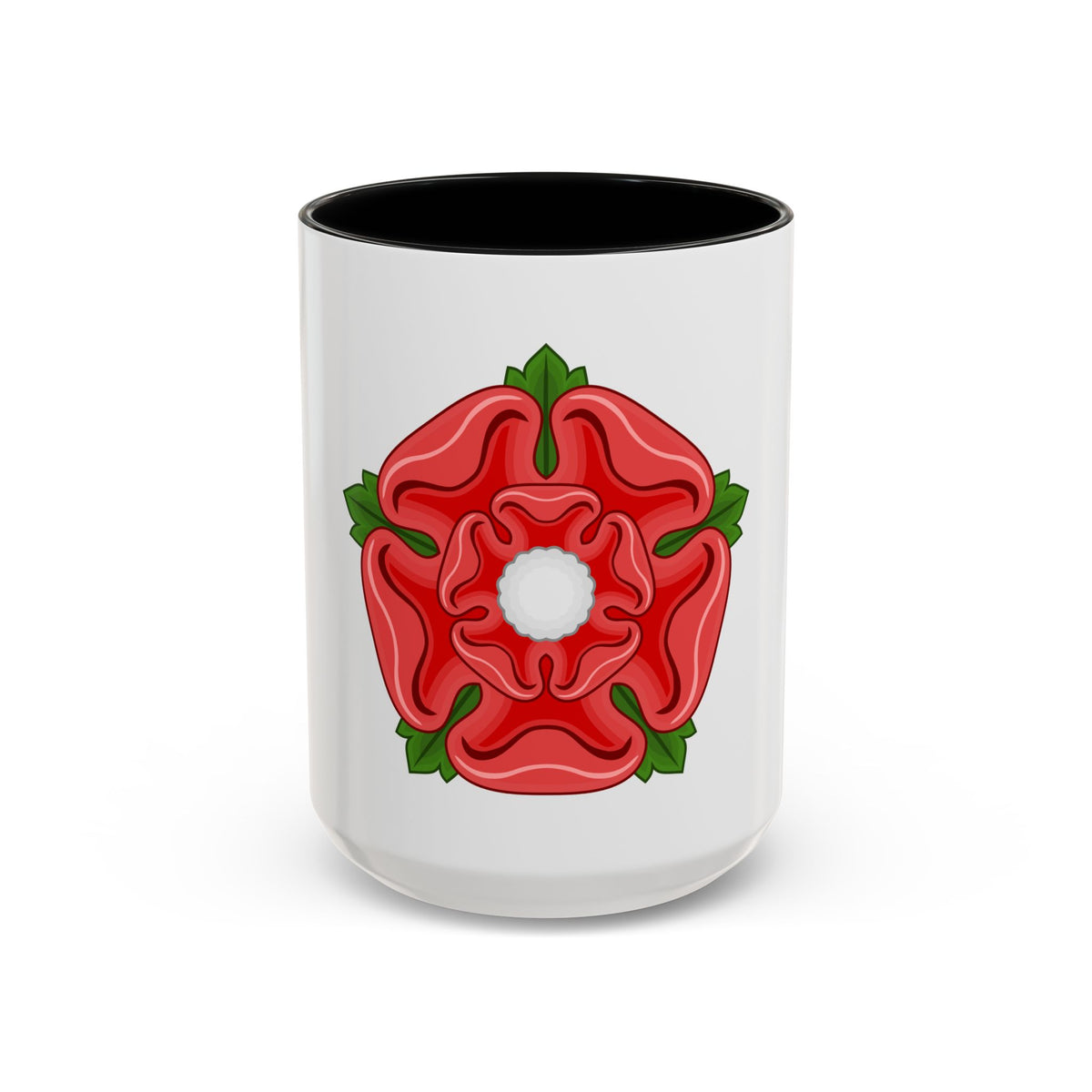 Red Rose Badge of Lancaster - Accent Coffee Mug