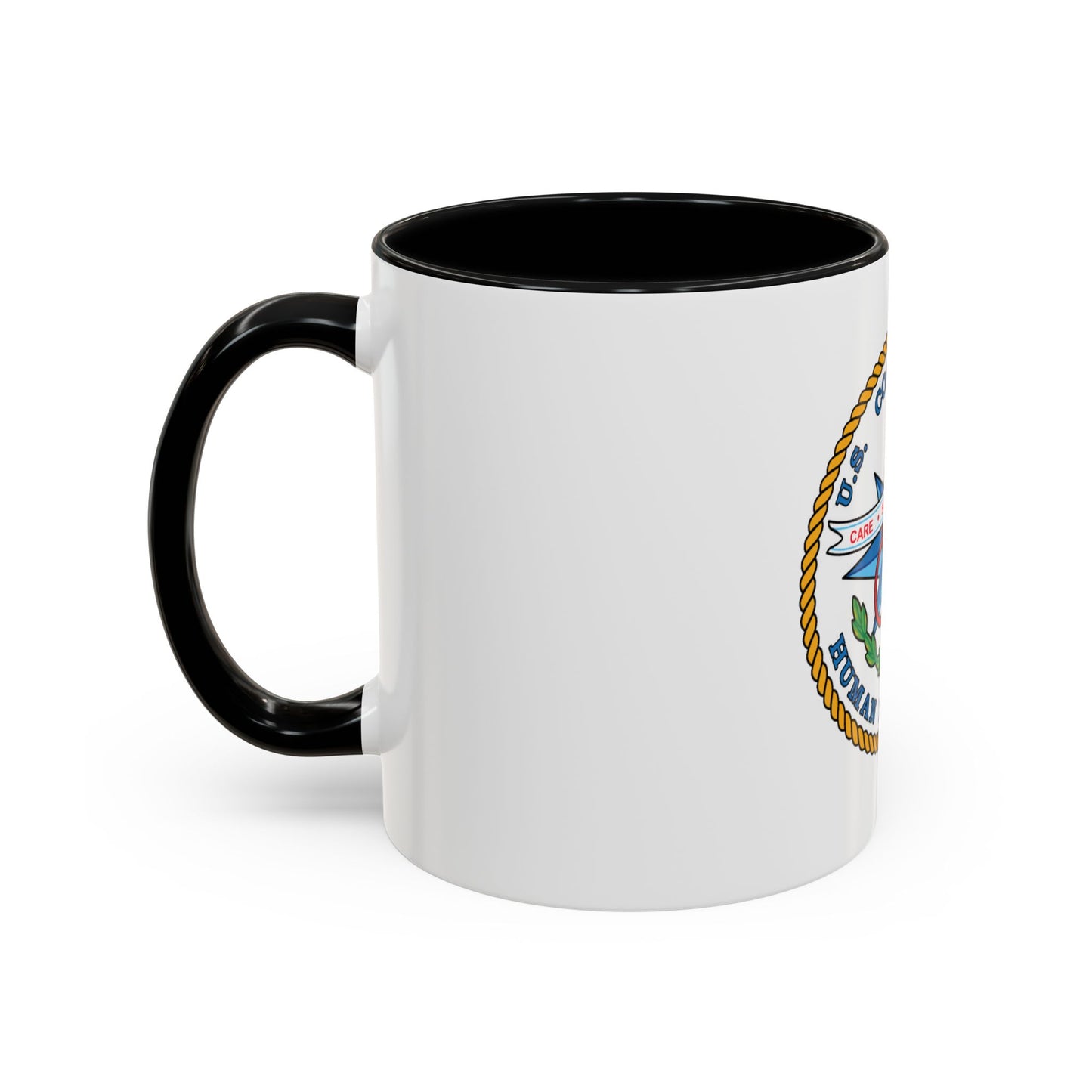 USCG Human Resources (U.S. Coast Guard) Accent Coffee Mug