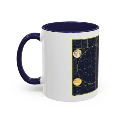 Heavens, The 1 (1957) (Map) Accent Coffee Mug