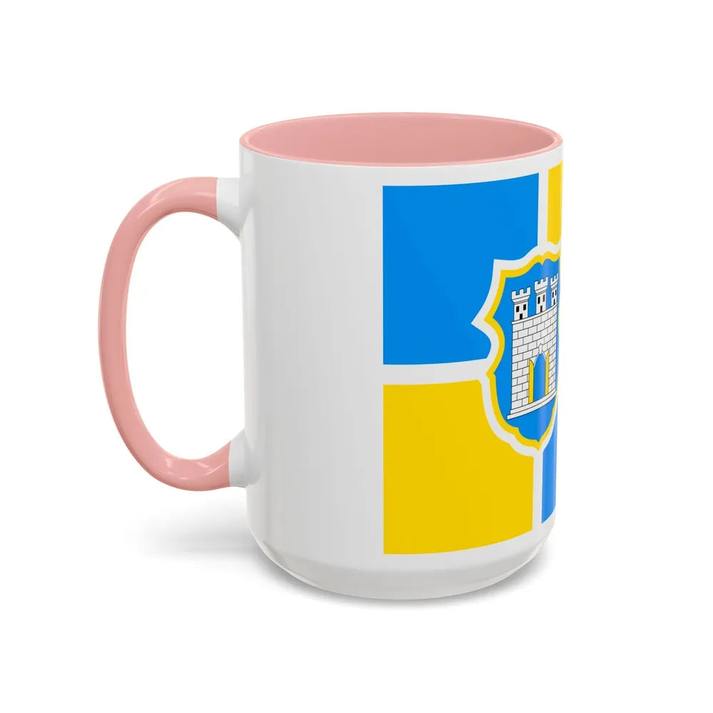 Flag of Zhytomyr Ukraine - Accent Coffee Mug-Go Mug Yourself