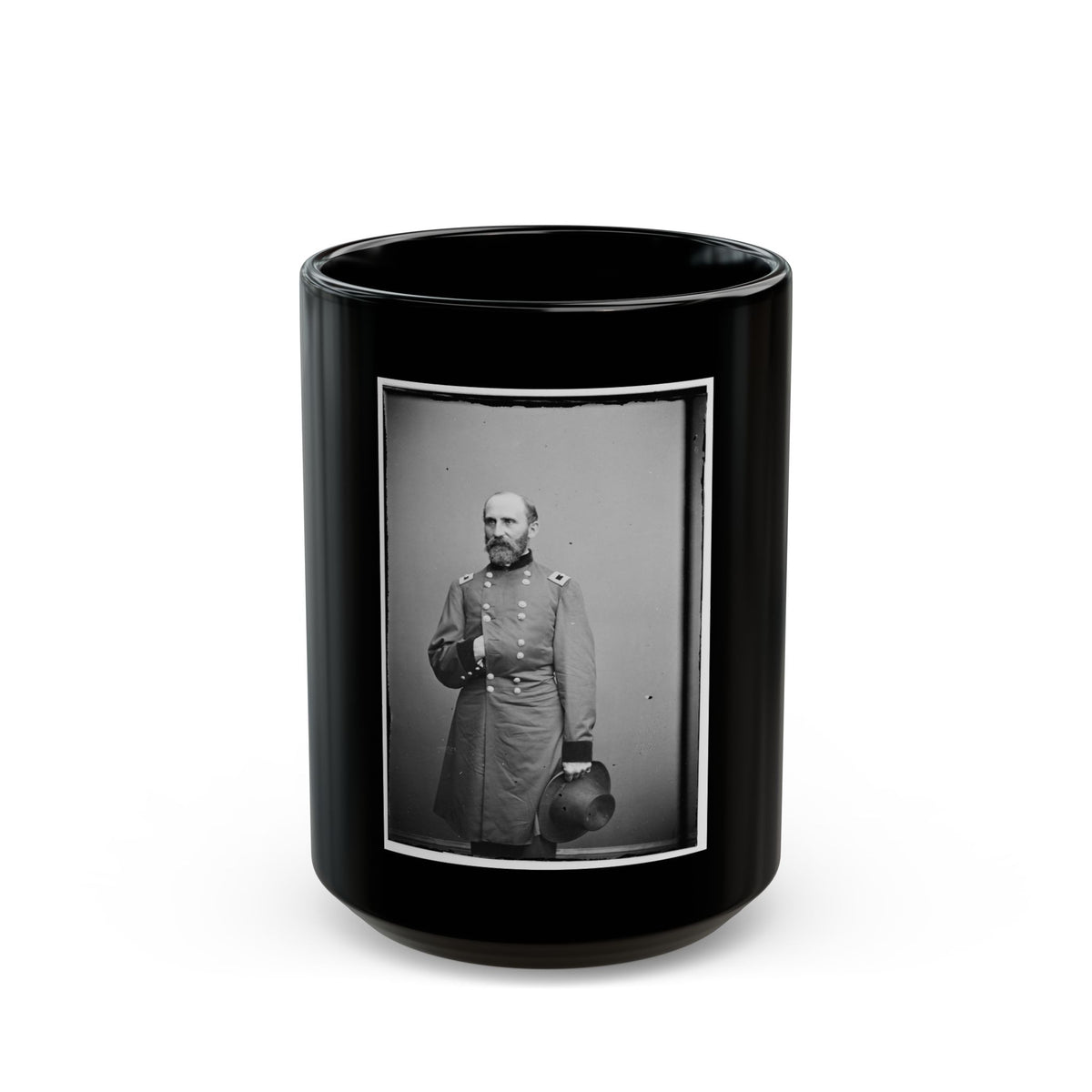 Brig. Maj. Gen. Rufus Saxton (U.S. Civil War) Black Coffee Mug