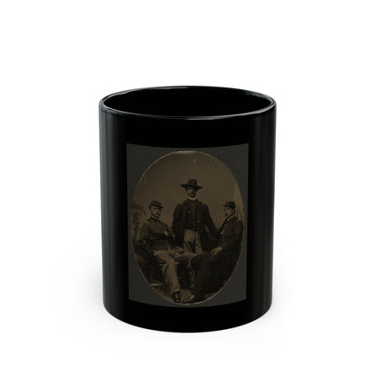 Group Shot, Officers Of The 54th Mass. Colored (U.S. Civil War) Black Coffee Mug