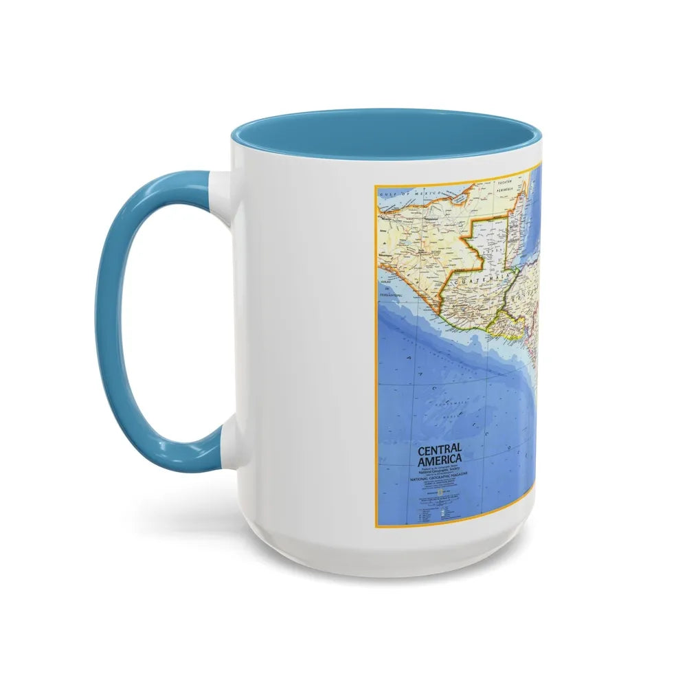 Central America (1973) (Map) Accent Coffee Mug-Go Mug Yourself