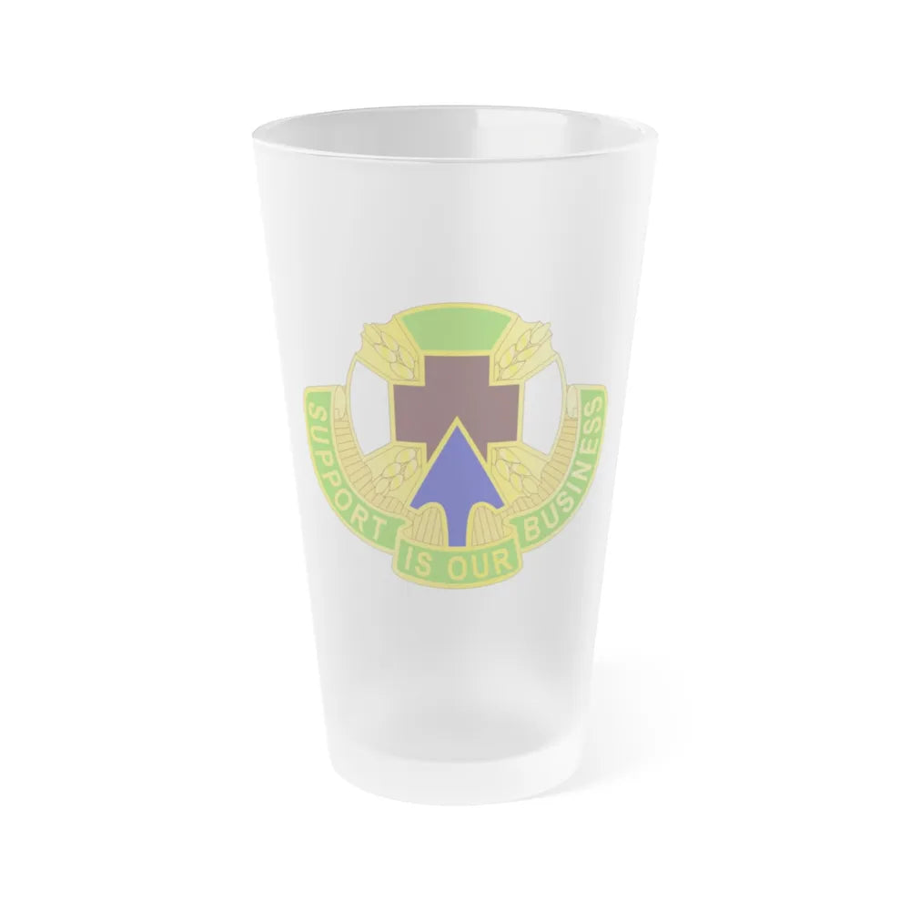 388 Medical Battalion (U.S. Army) Frosted Pint Glass 16oz-Go Mug Yourself