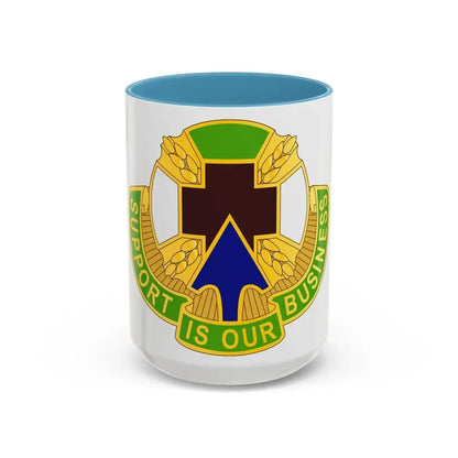 388 Medical Battalion (U.S. Army) Accent Coffee Mug 15oz Light Blue - Go Mug Yourself