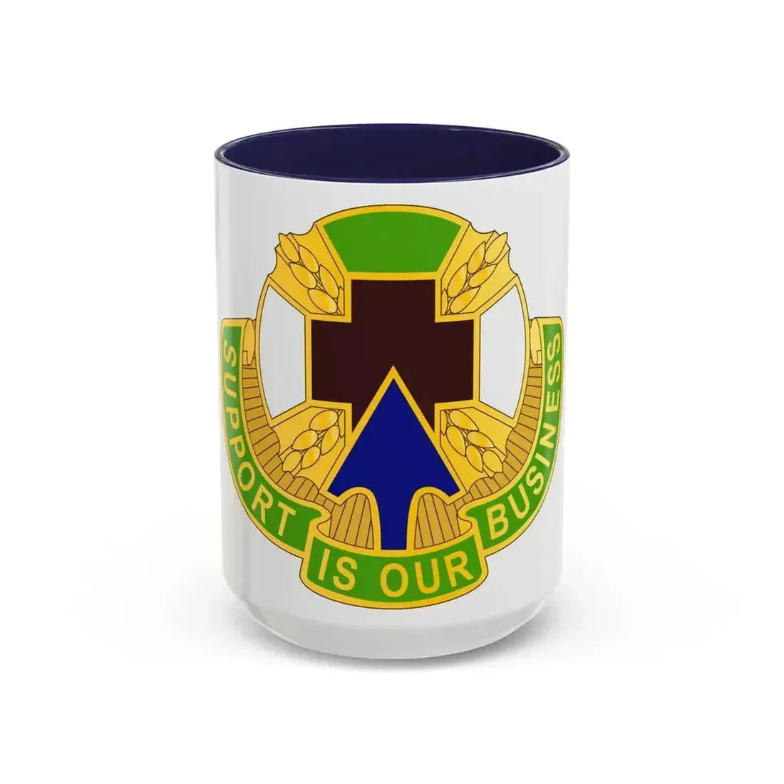 388 Medical Battalion (U.S. Army) Accent Coffee Mug 15oz Navy - Go Mug Yourself