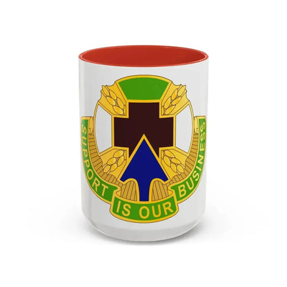 388 Medical Battalion (U.S. Army) Accent Coffee Mug 15oz Red - Go Mug Yourself