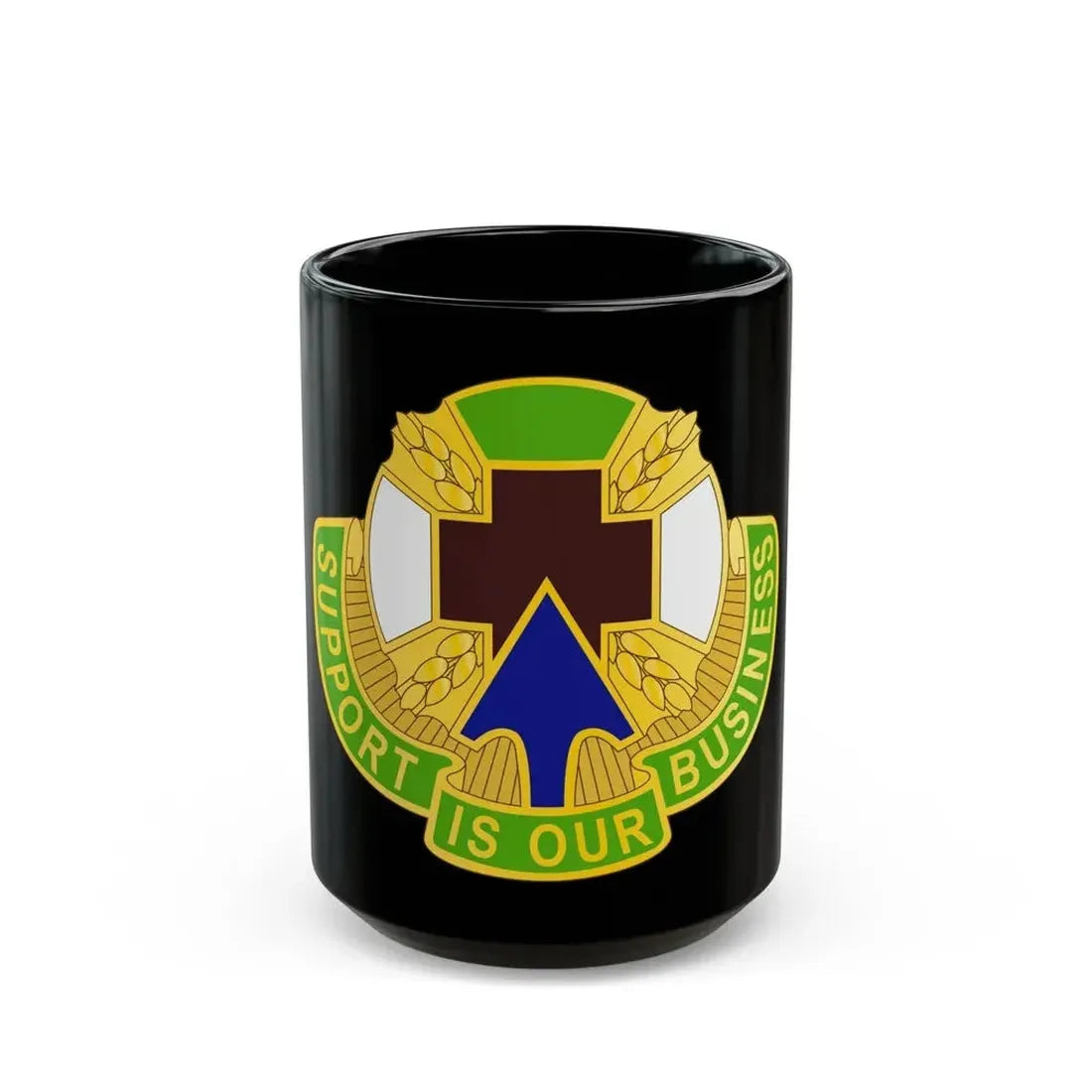 388 Medical Battalion (U.S. Army) Black Coffee Mug 15oz - Go Mug Yourself