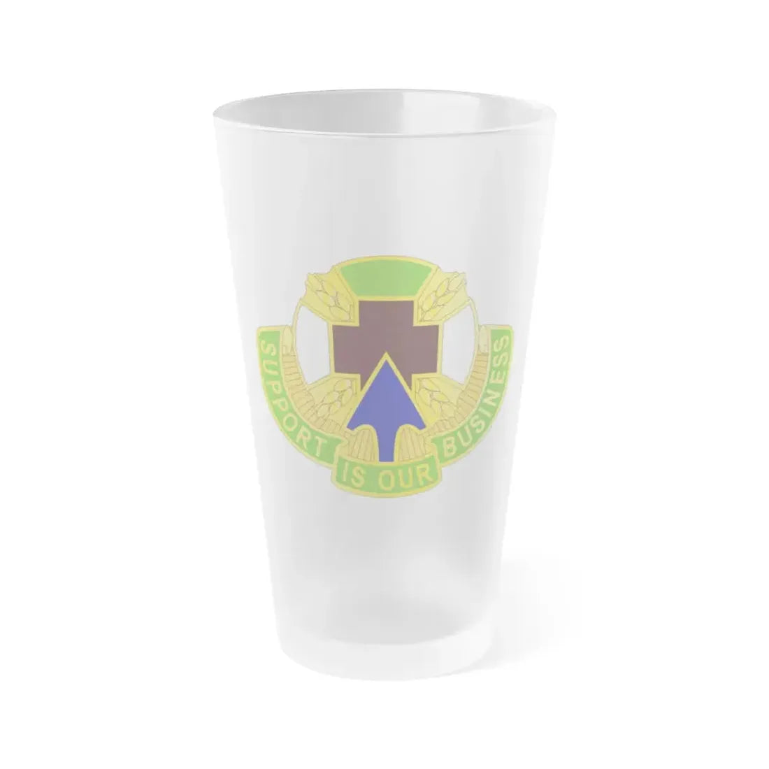 388 Medical Battalion (U.S. Army) Frosted Pint Glass 16oz Default Title - Go Mug Yourself