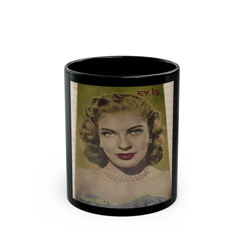 Lori Nelson #60 - Mag. Cover (Vintage Female Icon) Black Coffee Mug-11oz-Go Mug Yourself