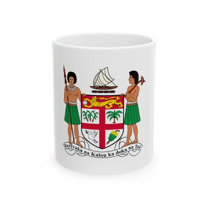 Coat of arms of Fiji - White Coffee Mug