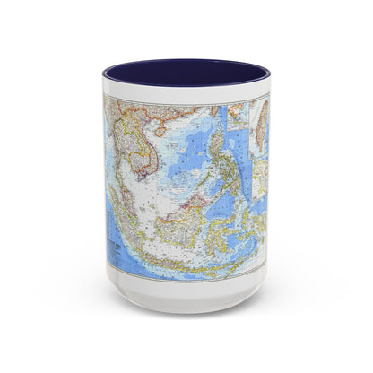 Asia - Southeast (1968) (Map) Accent Coffee Mug