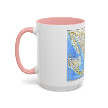 Central America & Mexico (1980) (Map) Accent Coffee Mug