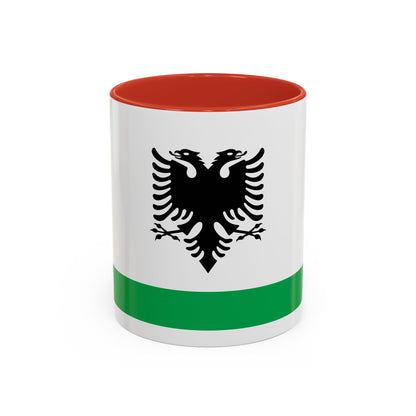 Albanian Coast Guard Ensign - Accent Coffee Mug