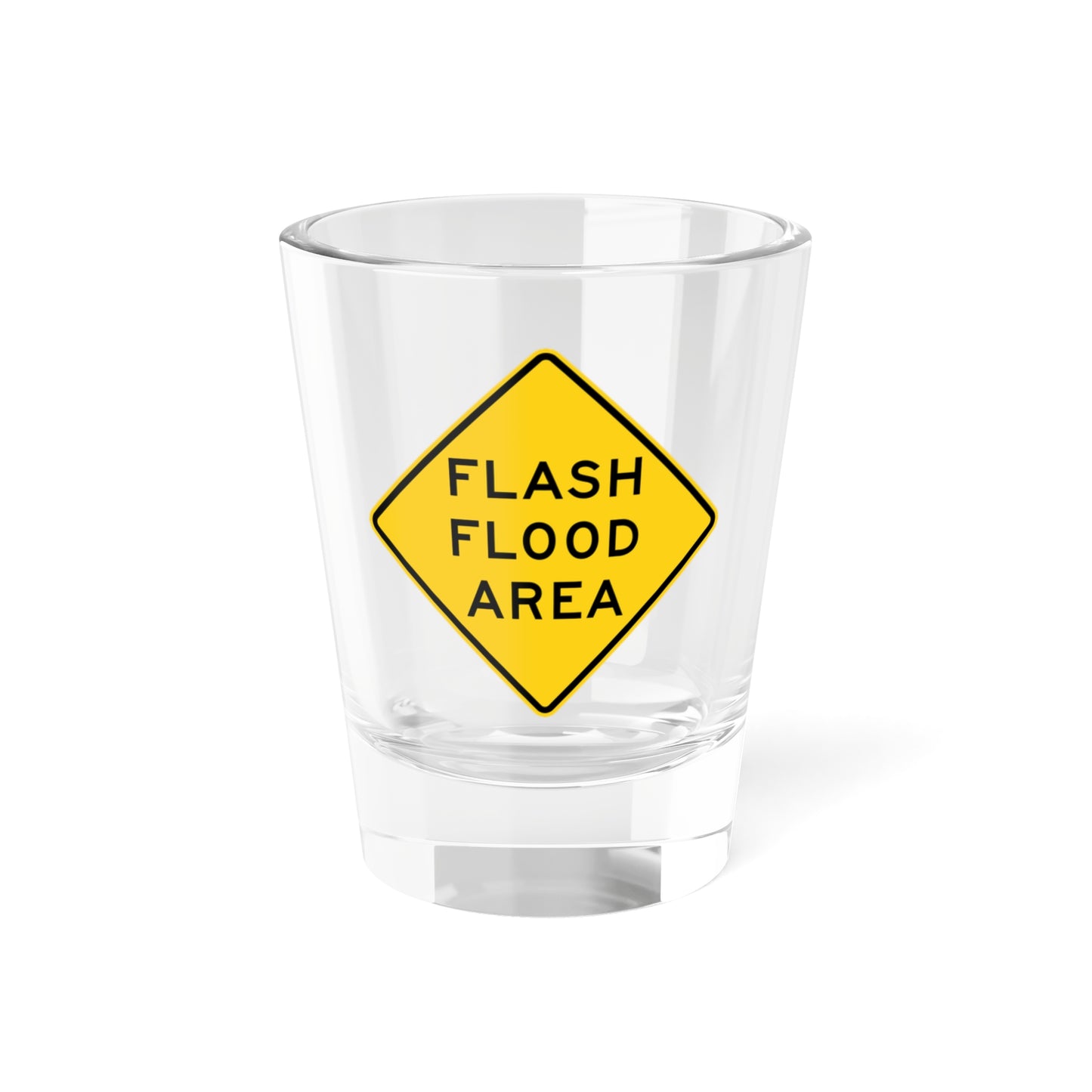MUTCD-CA SW35 (California) (Road Sign) Shot Glass 1.5oz