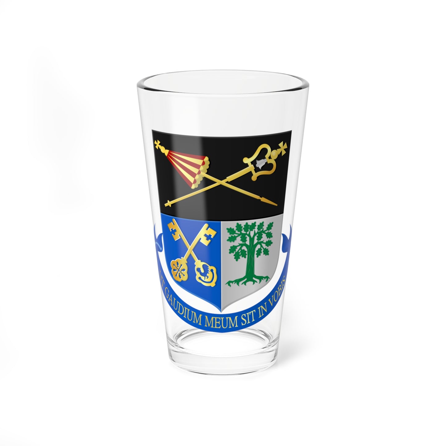 St Petrus Banden Oirschot wapen (Netherlands) (Coat of Arms) Pint Glass 16oz