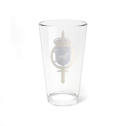 Norra underhållsregementet vapen (Sweden) (Coat of Arms) Pint Glass 16oz