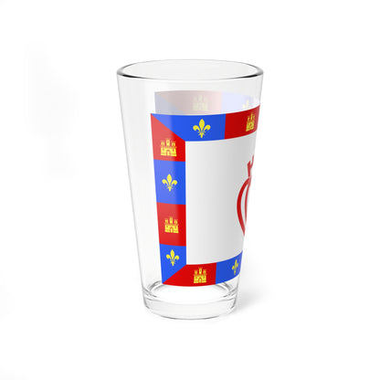 Traditional flag of Vendee (France) Pint Glass 16oz