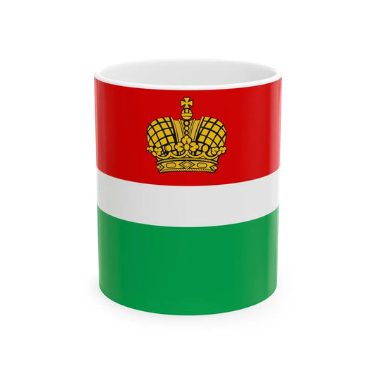 Flag of Kaluga Oblast Russia - White Coffee Mug-11oz-Go Mug Yourself